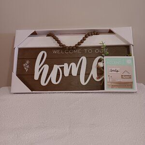 Welcome To Our Home Wall Hanging BNWT
